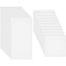 OLYCRAFT 20 Sheets Mylar Template Sheets Blank Mylar Stencil Sheets Milky Translucent Stencils Laser Cutting Templates Rectangle Square Stencils for DIY Painting Supplies 12x12 inch & 12x24 inch