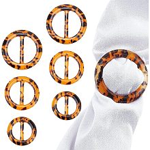 AHANDMAKER 30 Pieces Resin Scarves Buckle, Fashion T- Shirt Clips, Round Circle Silk Scarf Ring Clips for Clothes Scarves T-Shirts (3.6cm, 4.2cm, 5cm)