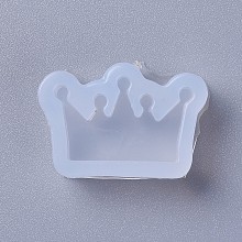 Honeyhandy Silicone Molds, Resin Casting Molds, For UV Resin, Epoxy Resin Jewelry Making, Crown, White, 19x27x8mm, Inner Diameter: 16x23mm