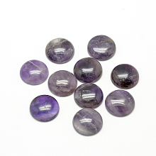 Honeyhandy Natural Amethyst Cabochons, Half Round/Dome, 16x6mm