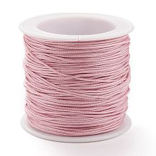 Honeyhandy Nylon Thread, DIY Material for Jewelry Making, Pearl Pink, 1mm, 100yards/roll