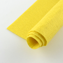 Honeyhandy Non Woven Fabric Embroidery Needle Felt for DIY Crafts, Square, Yellow, 298~300x298~300x1mm, about 50pcs/bag