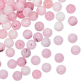 OLYCRAFT about 94pcs 8mm Natural Cherry Stone Beads Cherry Quartz Bead Strands Round Loose Gemstone Beads Energy Stone for Bracelet Necklace Jewelry Making