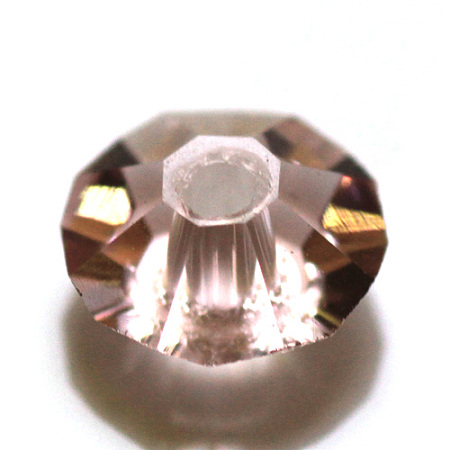 Honeyhandy Imitation Austrian Crystal Beads, Grade AAA, Faceted, Flat Round, Light Salmon, 4.5x2.5mm, Hole: 0.7~0.9mm