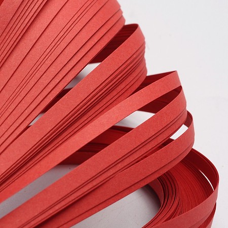Quilling Paper Strips, Red, 530x5mm; about 120strips/bag