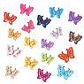 NBEADS 18 Pcs Mixed Color DIY Butterfly Motifs Embroidery Applique Iron on Patches Sew on Butterfly Patches for Repairing and Decorating Clothing, Bags