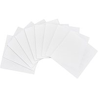 Pandahall Elite 50pcs Microwave Kiln Papers, 3 x 3 Inch Ceramic Fiber Paper Hot Melt Kiln Paper Square Shelf Paper Glass Fusing Paper for DIY Fusing Glass Jewelry Microwave Furnace Accessories