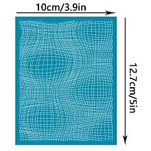 OLYCRAFT Silk Screen Printing Stencil, for Painting on Wood, DIY Decoration T-Shirt Fabric, Geometric Pattern, 12.7x10cm