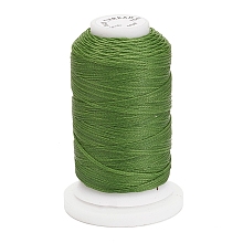 Honeyhandy Waxed Polyester Cord, Flat, Olive Drab, 1mm, about 76.55 yards(70m)/roll