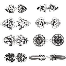 NBEADS 8 Sets Vintage Sweater Clips Retro Cardigan Clip Shawl Clips Collar Clip Clasps Shirt Brooch Clip Clothes Accessories for Women