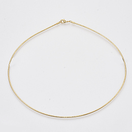 Honeyhandy Brass Chains Necklaces, Real 18K Gold Plated, with Lobster Claw Clasps, Nickel Free, 16.73 inch(45.2cm)x2mm