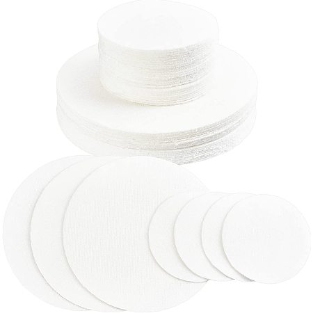 BENECREAT 50Pcs 2 Mixed Size Microwave Kiln Paper Shelf Paper Round Ceramic Fiber Paper for Glass Fusing Pottery Ceramic Fiber Insulation Blanket