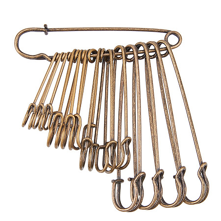BENECREAT 20PCS 2/2.5/3/4 inch Safety Pins Heavy Duty Safety Pins for Blankets, Skirts, Kilts, Knitted Fabric, Crafts