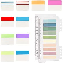 GORGECRAFT 600Pcs 2 Styles Sticky Index Tabs Colorful Sticky Tab Writable and Reposition able File Tabs Flags Colored Page Markers Labels for Reading Notes Books Classify Files Binders File Folders