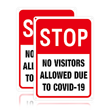 Globleland UV Protected & Waterproof Aluminum Warning Signs, Colorful, 250x180x0.8mm, Hole: 4mm