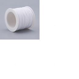 Unicraftale Braided Nylon Thread, DIY Material for Jewelry Making, White, 0.8mm, 100yards/roll