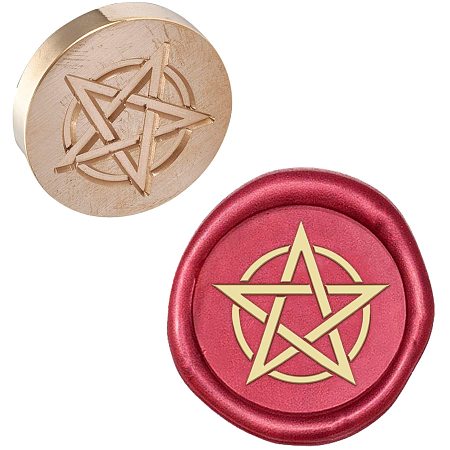 PandaHall Elite Compass Wax Seal Stamp, Sealing Wax Stamps Brass Head Retro Stamp Kit for Letter Envelope Party Invitation Wine Packages Birthday Embellishment Gift Decoration