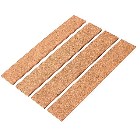 BENECREAT 8PCS Cork Self-adhesive Bar 12.4x2 Inch Rectangle Cork Board  Strips with Adhesive Back for Floors, Walls, DIY, Die Cutting, Craft  Projects, 6mm Thick 