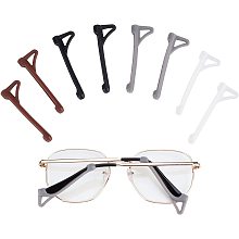 GORGECRAFT 12 Pairs 4 Colors Glasses Ear Hooks Eyeglass Holder Temples Tips Cover Spectacle Retainers Non-Slip Comfortable Ear Pads for Sunglasses Eyeglass Leg Reading Glass Accessories