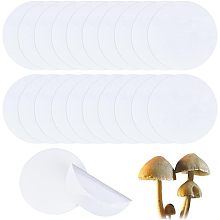 GORGECRAFT 50PCS Synthetic Filter Discs 125mm Diameter Laboratory Quantitative Ashless Filter Paper Circular Medium Speed Wide Mouth Size Funnel Filtering Paper for Buchner Funnel Mushroom Cultivation