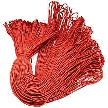 Pandahall Elite About 100m 2mm Parachute Rope Paracord Polyester Ropes Spandex Accessory Cord Rope Multipurpose for Bracelets Making（Red）