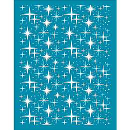 OLYCRAFT 4x5 Inch Clay Stencils Star Pattern Silk Screen for Polymer Clay Small Star Silk Screen Stencils Mesh Transfer Stencils Star Theme Mesh Stencil for Polymer Clay Jewelry Making