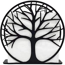 GORGECRAFT Iron Napkin Holder Tree Design Metal Serviette Holder Black Tabletop Paper Napkin Holder for Home Kitchen Restaurant Picnic Party