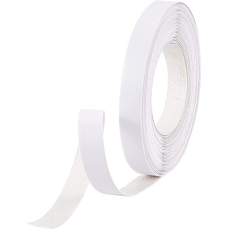 SUPERFINDINGS 1 Roll 10m Long White Melamine Edge Banding 22mm Wide Flat PlasticIron-On Edging Banding Pre-glued Iron on Edging Tape for Cabinet Repairs Furniture Restoration