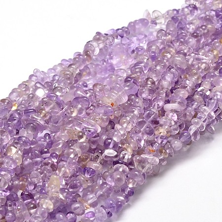 Honeyhandy Natural Ametrine Chip Beads Strands, 4~15x5~8mm, Hole: 1mm, about 31.5 inch