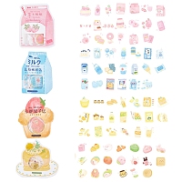 CRASPIRE Self Adhesive Food Stickers Set, for Scrapbooking Diary Planner Card Making, Mixed Color, 20pcs/set, 4sets/bag