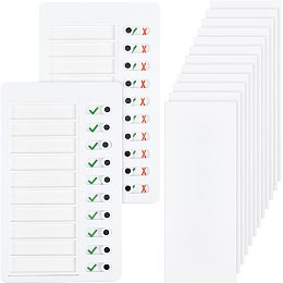 GORGECRAFT 2PCS Portable Chore Chart Memo Boards to Do List Board Daily Schedule Planner My Chores Checklist Task Board with 10 Sheets Blank Refill Paper Cards for School Home Travel (20×13MM)