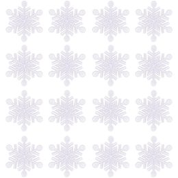 FINGERINSPIRE 24 Pcs Snowflake Patches Hot Cement Iron on Applique Patches White Snowflake Appliques Sew On Fabric Badges for Arts Crafts DIY Decor Jeans Jackets Bags Christmas Costume Accessorie