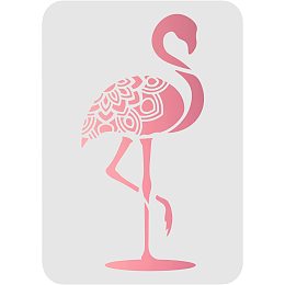 FINGERINSPIRE Large Size Flamingo Stencils 11.7x8.3Inch/29.7x21cm Flamingo DIY Decoration Painting Stencils Mandala Flamingo Painting Stencil for DIY Crafts Home Decor Wood Wall Paint