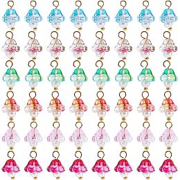 SUNNYCLUE 1 Box 120Pcs Mushroom Charms Glass Mushroom Charm 3D Mushrooms Charm Bulk Electroplate Glass Charms for Jewelry Making Charm Imitation Pearl Beads Earrings Necklace Bracelet DIY Supplies