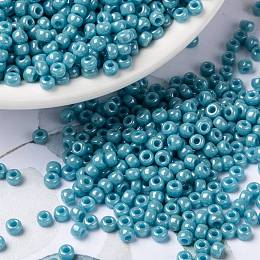 Rocaille Seed Beads, 3 mm, 8/0 , 0,6-1,0 mm, Turquoise, 25 G, 1