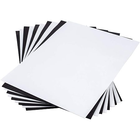 BENECREAT 20 Sheets Black and White A4 EVA Foam Sheets 30x20.5cm Foam Sheets for Crafts Scrapbooking Decorations, Thickness 2mm
