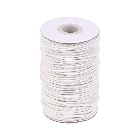 NBEADS A Roll of 70m Round Elastic Cord for Jewelry Making Bracelet Beading Thread, 2mm