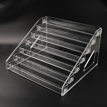 NBEADS 7 Layers Plastic Makeup Pressed Powder Tools Organizer Nail Polish Holder, Cosmetic Display Rack for Eyeshadow, Essential oils, Sunglass, Nail Polish Storage, Clear, Finish Product: 29.7x30x18.5cm