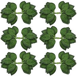 GORGECRAFT 60PCS Bulk Rose Leaves Green Artificial Fake Leaves Decor Flowers with Realistic Vines Stems for Valentine Wedding Arrangements Centerpieces Small Bouquets Garland Crafts