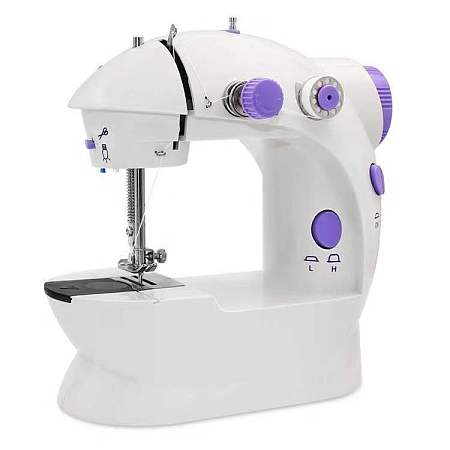 ARRICRAFT 202 Portable Household Electric Mini Sewing Machine, 2-Speed Adjustment Sewing Machine, with Light, US Plug, White, 8-1/4 inches(21cm)