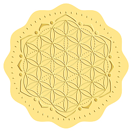 CRASPIRE 2" Gold Foil Stickers Flower 100PCS Certificate Seals Gold Embossed Round Embossed Foil Seal Stickers for Envelopes Invitation, Gift, Greeting Card Decoration