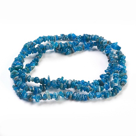 ARRICRAFT Natural Apatite Beads Strands, Chip, 4~18x3~10mm, Hole: 0.5mm, 34.3 inches(87cm)