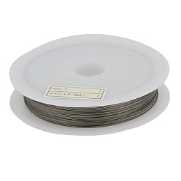 Honeyhandy Tiger Tail Wire, Nylon-coated Stainless Steel, Silver-Gray, 0.3mm in diameter, about 164.04 Feet(50m)/roll