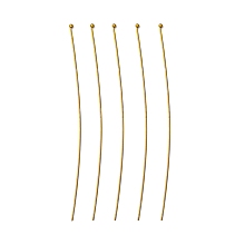 Honeyhandy Brass Ball Head Pins, Nickel Free, Antique Bronze, 70x0.6mm, 23 Gauge, Head: 1. 5mm