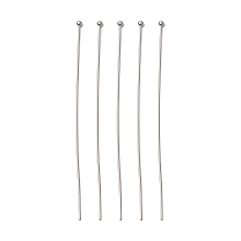 Honeyhandy Brass Ball Head Pins, Platinum, 70x0.6mm, 23 Gauge, Head: 1.5mm, about 111pcs/20g