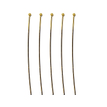 Honeyhandy Brass Ball Head Pins, Antique Bronze, Size: about 0.7mm thick(21 Gauge), 60mm long, about 235pcs/50g, Head: 1.8mm