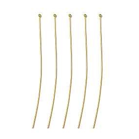 Honeyhandy Brass Ball Head Pins, Golden, 70x0.6mm, 23 Gauge, Head: 1. 5mm, about 112pcs/20g