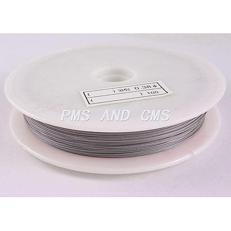Honeyhandy Tiger Tail, Original Color(Raw) Wire, Nylon-coated Stainless Steel, Raw, 0.35mm