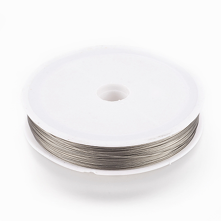 Honeyhandy 70M/Roll Tiger Tail, Original Color(Raw) Wire,Nylon-coated Stainless Steel, Raw, 0.45mm, about 229.65 Feet(70m)/roll