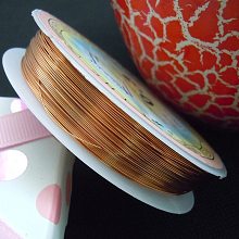 Honeyhandy Round Copper Jewelry Wire, Raw, 26 Gauge, 0.4mm, about 39.37 Feet(12m)/roll